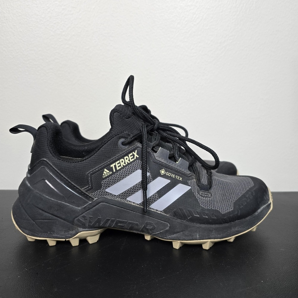 Adidas Shoes Womens Size 8.5 Black Terrex Swift R3 GTX Gore-Tex Hiking Sneakers - Picture 1 of 11